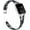 Black/Grey Floral, variant on Leather Strap Compatible with Fitbit Versa Bands for Women & Men - Genuine Leather Breathable Wristbands with Ventilated Hole