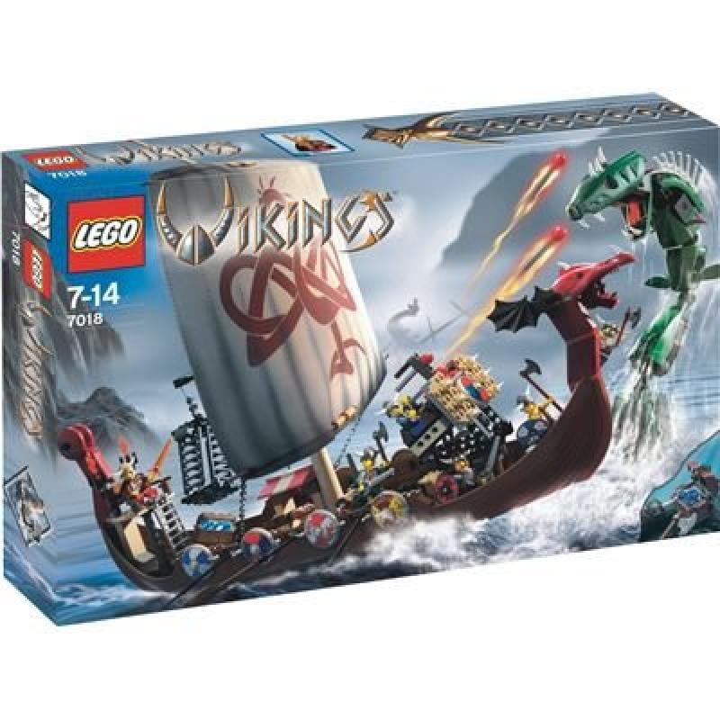LEGO VIKINGS Ship Challenges the Midgard Serpent (7018)