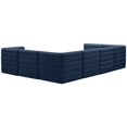thumbnail image 4 of Meridian Furniture Quincy Navy Velvet Modular Sectional, 4 of 15