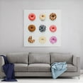 thumbnail image 4 of Donuts Photography Art White Background, Kitchen Decoration Painting Canvas Wall Art Décor, 24x24 Inch, 4 of 5