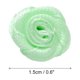 thumbnail image 2 of Uxcell 100Pcs 1.5cm Mini Rosas de Cinta para Manualidades Flores de Tela Artificial, Verde Claro, 2 of 5