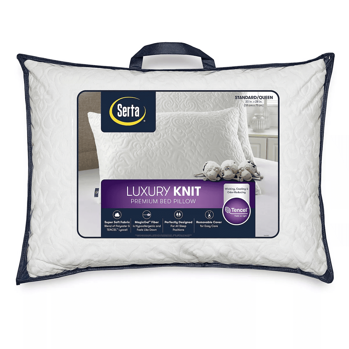 Serta® Luxury Knit Pillow Queen