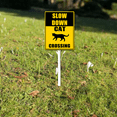 thumbnail image 7 of Kurmntregon Cat Crossing Sign With Stake Slow Down Sign For Neighborhoods Yard Farm Aluminium Caution 6x4.6inch Farm Decorations Yard Lawn Walkway Decorations Animal Signs, 7 of 7
