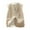 B-Beige, variant on Lovskoo Women's Fuzzy Sherpa Fleece Crop Vest Casual Solid Color Sleeveless Warm Jacket Button Up Winter Outerwear B-Coffee