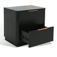 thumbnail image 6 of SAFAVIEH Couture Gabrietta Modern Nightstand with 2 Drawers, Black, 6 of 15