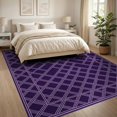 thumbnail image 3 of ODIKA 8'x10' Washable Area Rug Style Abstract Grid Network Modern Decorative Surface Cover for Dining Room, Large Office, Lounge, Non-Slip Chair-Friendly Mat, 3 of 7