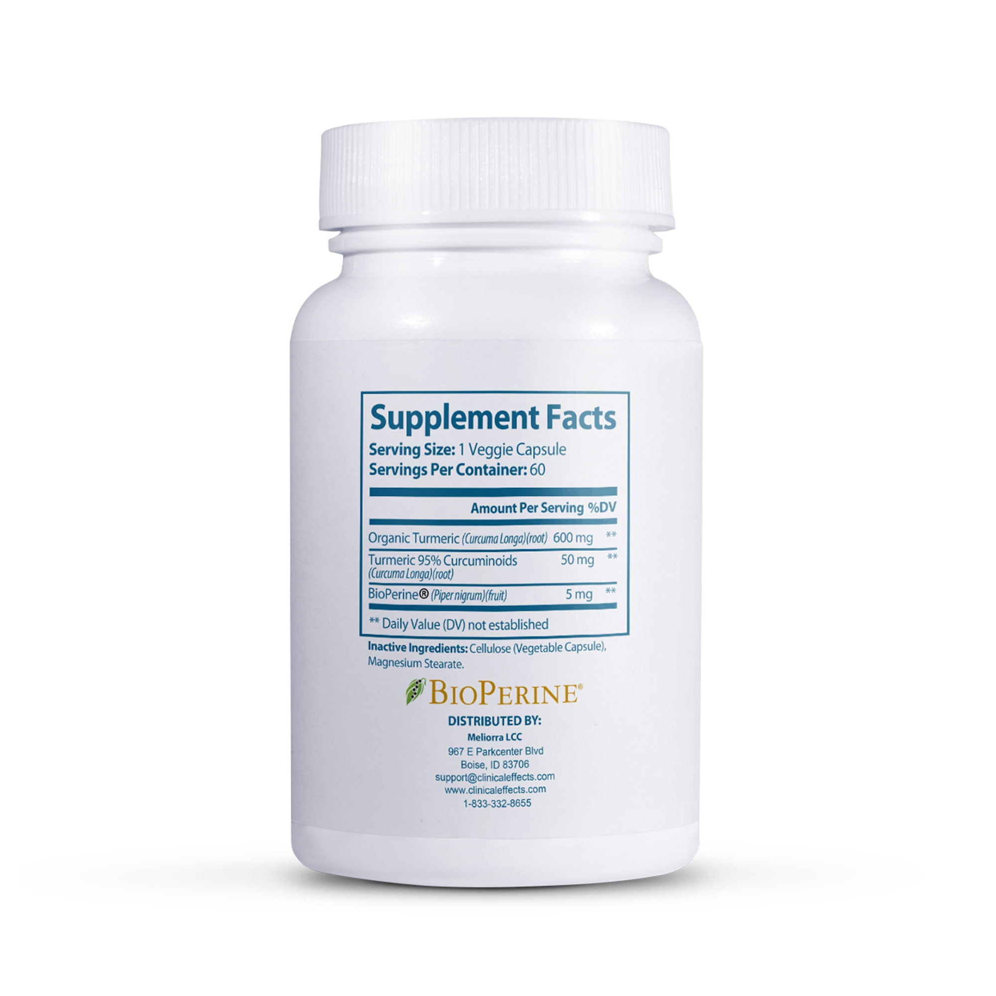 Clinical Effects TC Relief - Turmeric Curcumin with Bioperine Black Pepper - 60 Capsules