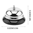 thumbnail image 5 of Up to 65% off Kitchen Gadgets Big Call Bells, 3.38/3.9 Inch Diameter, Chrome Finish, All-Metal Construction, Desk Bell Service Bell For Hotels, Schools, Restaurants, Reception Areas, Hospita, 5 of 5