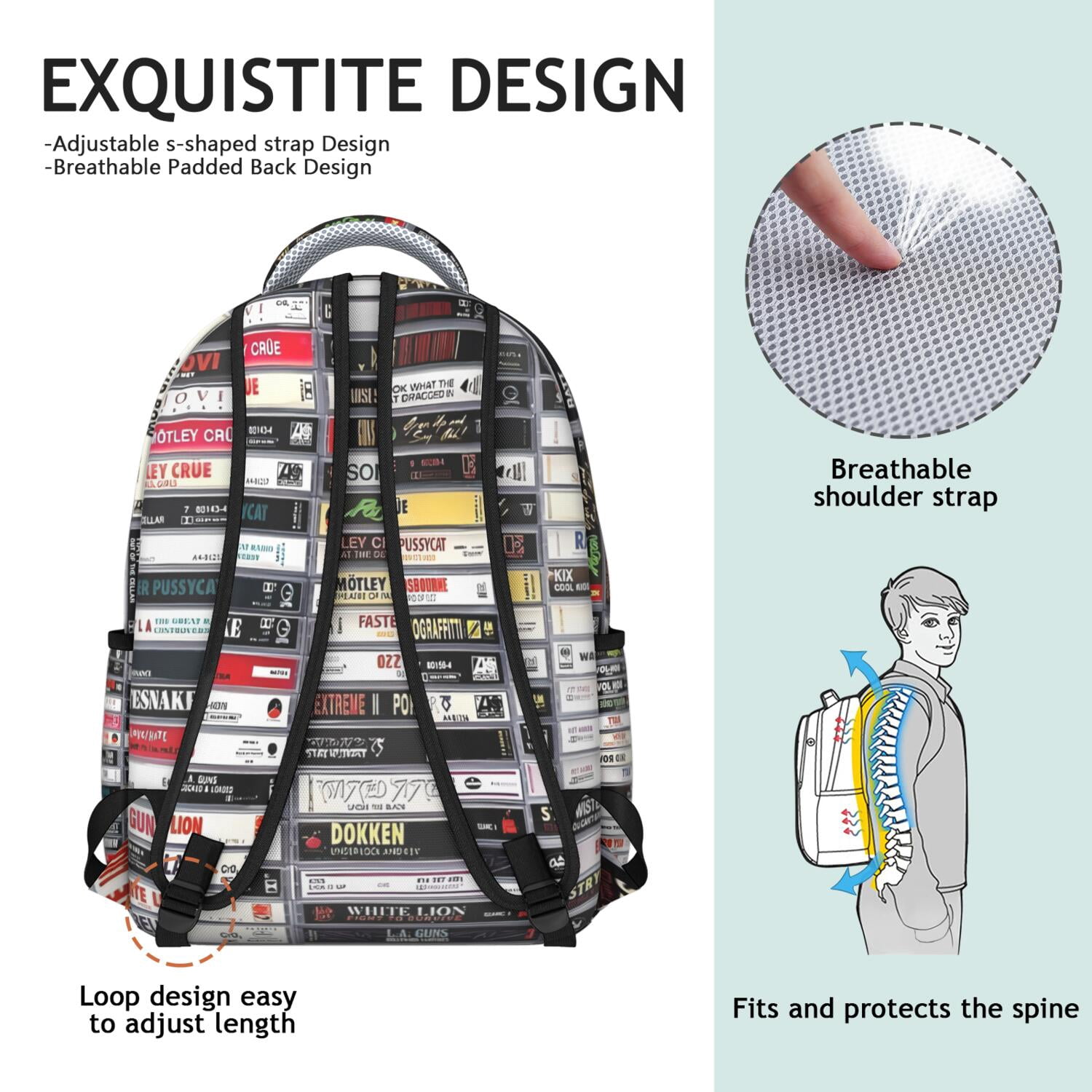 Lightweight Waterproof Backpack for Students - Ergonomic School Bag with Padded Straps & Spacious Storage - Breathable Daypack for Commuters & Teens (Great Gifts for College Students)