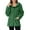 Green, variant on Heisall Womens Coats Fleece Solid Color Zip Pocket Long Sleeve Hooded Casual Outerwear