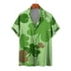 thumbnail image 3 of Camisas de playa hawaianas nuevas de verano para hombres y mujeres, camisa para parejas, camisa de manga corta con solapa y estampado 3D de trébol de cuatro hojas, camisas florales, tops, 3 of 5