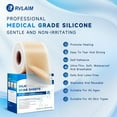 thumbnail image 7 of Silicone Scar Sheets, Silicone Scar Tape(1.6” x 60” Roll 1.5M), Silicone Scar Sheets for Surgical Scars, Keloid Bump Removal, Stretch Marks Removal, C-Section, Burn et, 7 of 7