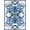 Blue White, Pattern 3, variant on ODIKA Serpent Mist Swirls Mythical Swirling Scroll Border Stylized Flowing Dynamic for Home Office, Gaming Room, Under Desk, Non-Slip Chair-Friendly