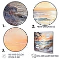 thumbnail image 3 of Designart "Winter'S Charming Beach Sunset" Coastal Sunset Floater Framed Canvas Art Print, 3 of 5