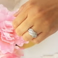 thumbnail image 5 of Dazzlingrock Collection 1.00 Carat (ctw) 10k Round Diamond Ladies Cocktail Ring 1 CT, Rose Gold, Size 8, 5 of 5
