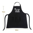 thumbnail image 4 of 3 Pocket Adjustable Bib Apron Thicker Version Waterproof with Extra Long Ties Cooking Cooking Aprons for BBQ Drawing Women Men, 4 of 4