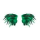 thumbnail image 1 of Chal de plumas artificiales, estilo gótico, con capas de plumas, para el hombro Verde, 1 of 9