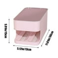 thumbnail image 3 of Xihbxyly Organizador de Doble Capa para Refrigerador, con Deslizamiento Automático, Gestión de Alimentos Frescos, Borde Seguro, Práctico para La Cocina Del Hogar, Plástico, Blanco, Rosa, Gris y Amari, 3 of 6