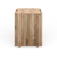 thumbnail image 5 of SAFAVIEH Richmond Rustic Wood Block Round Square End Table Medium Oak, 5 of 5