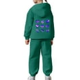 thumbnail image 7 of Boys Sweatsuits Size 7 Casual Print Hoodie and Pants Outfit 2 Piece Tracksuit Soft Comfy Loungewear Toddler Kids Youth Fashion Athletic Wear Playground Daily Outfits, 7 of 7