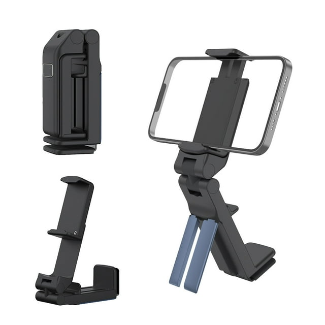 Desk Phone Stand,Universal Airplane Travel Phone Holder with 360 Degree Rotation,Sturdy Spring Grip for Tray Table Seat Back,Phone Grips for Back Of Phone