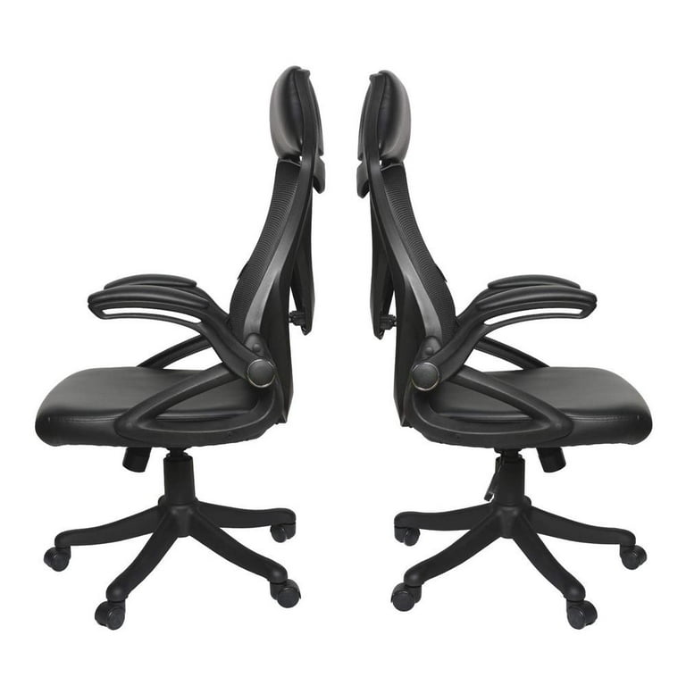 Okeysen Drafting Chair Ergonomic Office Chair Breathable Leather 