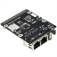 thumbnail image 2 of Placa Base de Expansión EMMC MINI Dual Ethernet CM4 para Módulo de Cómputo RPI para 4 Lite, 2 of 5