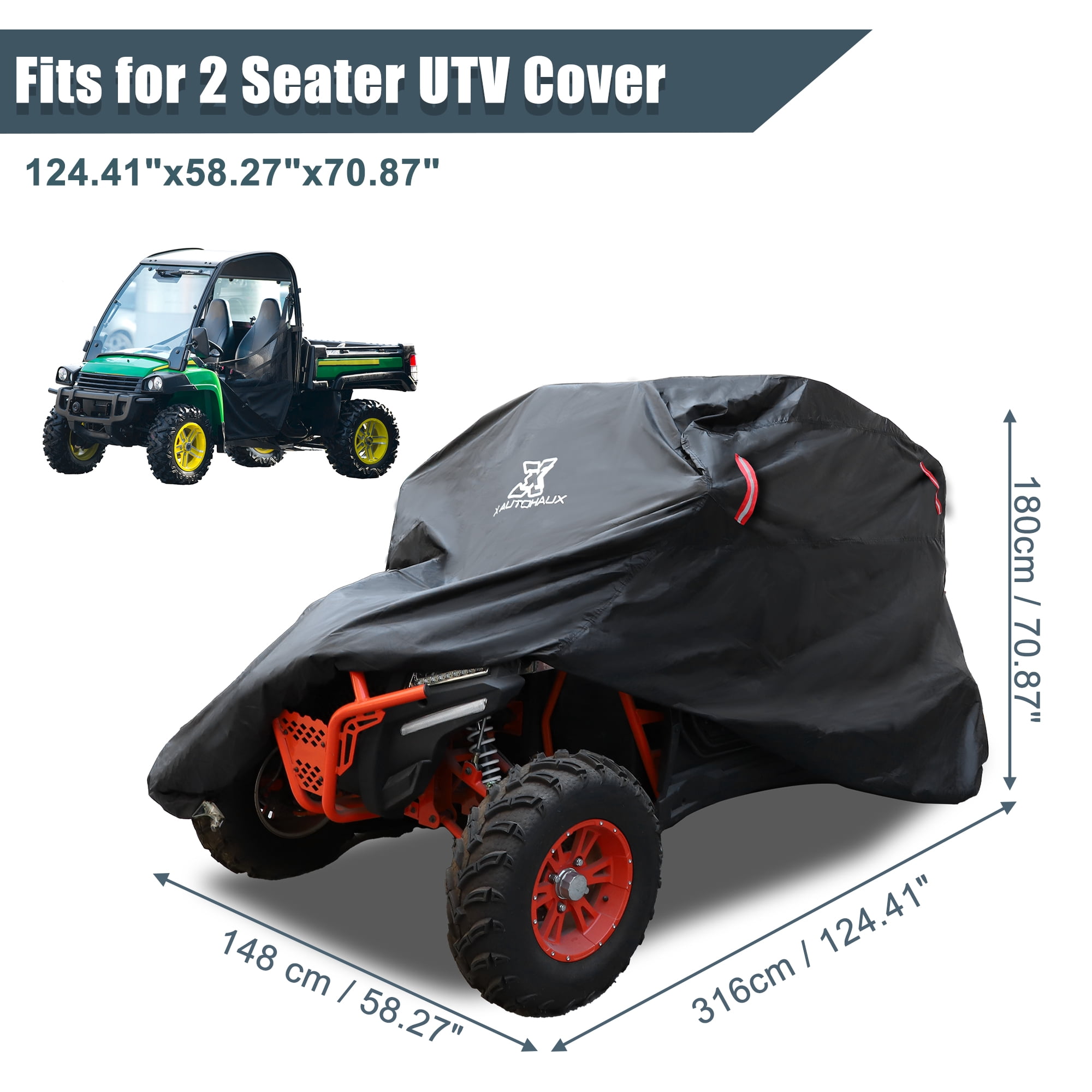 Unique Bargains UTV Cover Waterproof Storage for Polaris RZR 570 800 900 S 1000 XP