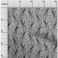 thumbnail image 2 of oneOone Polyester Spandex Gray Fabric Floral Retro Craft Projects Decor Fabric Printed By The Yard 56 Inch Wide, 2 of 5