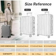 thumbnail image 2 of Checked Luggage Aluminum Frame Suitcase with Wheels PC ABS Hardside Zipperless with TSA Lock 28 Inch Gray, 2 of 9