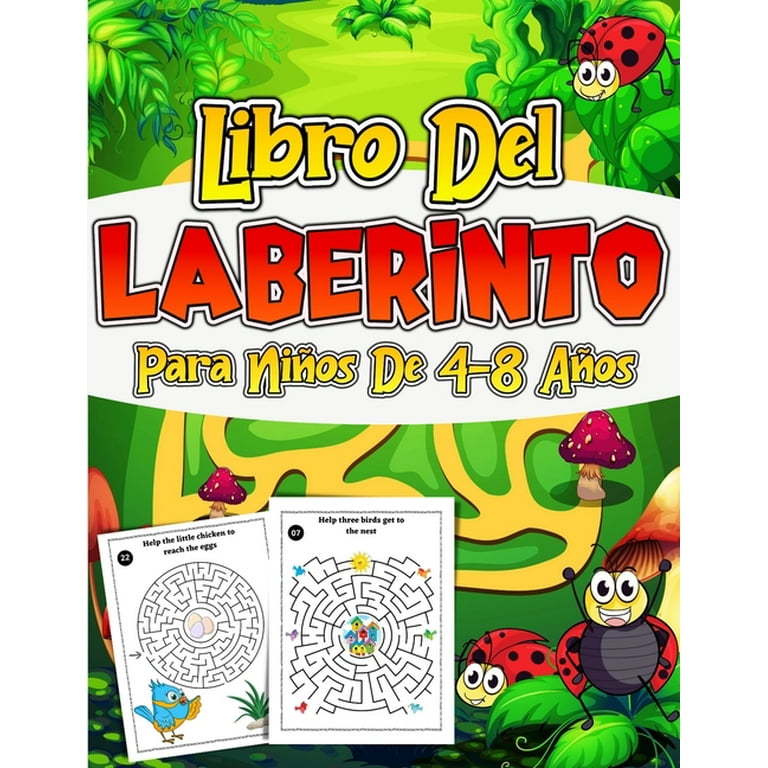 Libro Del Laberinto Para Niños de 4-8 Años : Cuaderno de Laberintos para  Niños Libro Actividades Niños 4-10 añosLaberintos para niños y niñas Libro  Gran formato de juegos educativos (Paperback) 