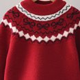 thumbnail image 2 of Jalioing Teen Girls Crew Neck Sweaters Fashion Long Sleeve Graphic Sweater Pullover Winter Casual Knitted Tops 9-15 Years, 2 of 7
