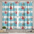 thumbnail image 2 of Ambesonne Shabby Flora Valance & Curtain, Anchors and Roses, 55"x36", Multicolor, 2 of 6