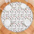 thumbnail image 2 of Christmas Forest Pattern Round Fitted Tablecloth with Elastic Edge,Dining Table Cover Waterproof,Outdoor Round Tablecloth for Camping,Dining,Indoor and Outdoor, 2 of 7