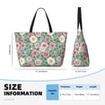 thumbnail image 4 of Fuzoiu Rose Flowers Print Waterproof Beach Tote Bag for Women Girls with Zipper,Sandproof Pool Swim Bag,Large Capacity Beach Travel Bag for Pool Swim Travel Everyday, 4 of 7