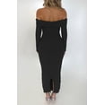 thumbnail image 2 of Vestido PRETTYGARDEN Maxi con Hombros Descubiertos, Mangas Largas y Fruncido XL, 2 of 8