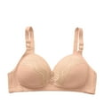 thumbnail image 2 of Jsaierl Womens Lace Bras Wirefree Push Up T-shirt Bras Seamless Comfy Bralettes Shapewear Breathable Full Figure Bras, 2 of 7