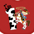 thumbnail image 4 of Inktastic I'm One-cowboy Riding Horse Birthday Boys Baby Bib, 4 of 4