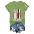thumbnail image 5 of Womens Shirts Summer 250Th Anniversary Usa for Women 17762026 Patriotic American Flag V Neck T July 4Th Graphic Tee 250 Anniversary Usa Shirt Women Green 3XL, 5 of 8