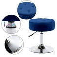 thumbnail image 4 of Duhome Velvet Vanity Makeup Chair Stool Height Adjustable Swivel Round Ottoman for Closet Bedroom Dark Blue, 4 of 8