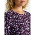 thumbnail image 3 of Time and Tru Women's Midi Shirtdress with Short Sleeves, Sizes XS-XXXL, 3 of 4
