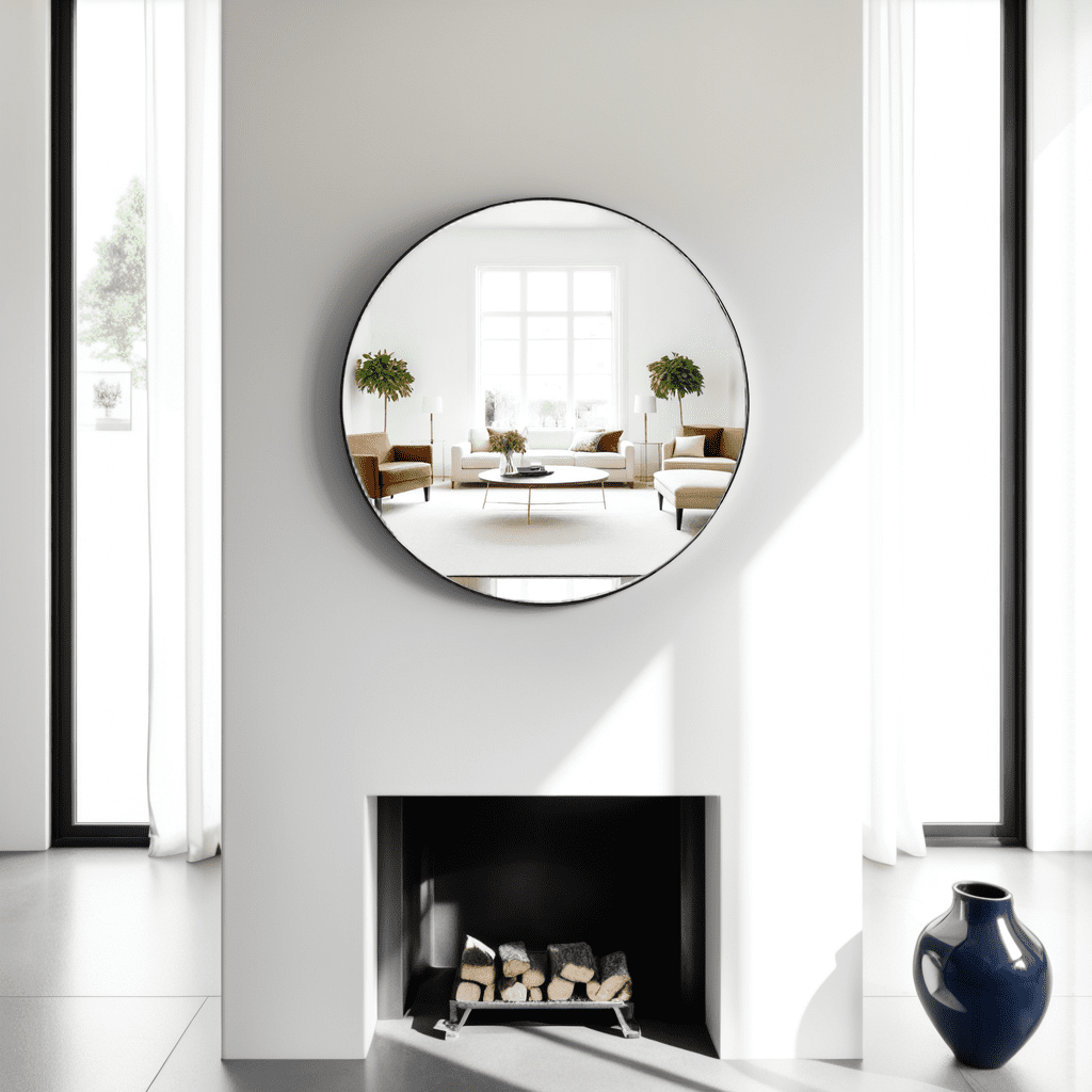 Tyler Dillon Stainless Steel Framed Wall Mirror, Van Buren Collection