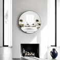 thumbnail image 2 of Tyler Dillon Stainless Steel Framed Wall Mirror, Van Buren Collection, 2 of 8