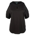 thumbnail image 4 of Women's Plus Size Cold-Shoulder Keyhole Top-PB-2X, 4 of 4