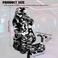 thumbnail image 4 of TSOVTHRID Black Gray Camouflage Pattern Gaming Chair Covers Slipcovers 4 PCS Non-Slip Game Chair Cover with Armrest Covers Universal Rotating Gaming Armchair Protector, 4 of 7