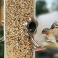 thumbnail image 3 of Garden Hanging Bird Feeder, Clear Plastic Tube Weather Resistant Outside Bird Feeders  for Poles, 3 of 7