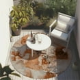 thumbnail image 6 of Addison Rugs Chantille Indoor/Outdoor Transitional Watercolors Paprika Washable Round Rug, 8' x 8', 6 of 6