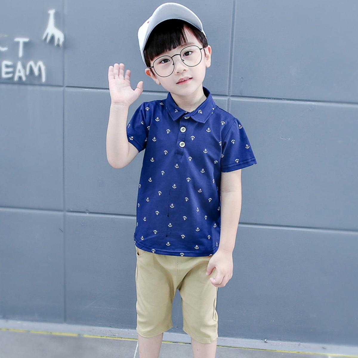 infant baby boy clothes kids summer t shirt tops shorts outfits set