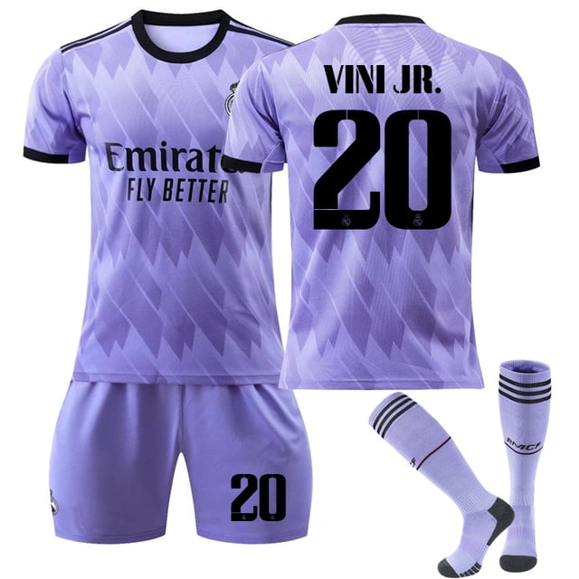 Nysäsong2022-2023RealMadridfotbollströjafotbollsdräkterVINIJR.