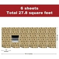 thumbnail image 6 of Kraft Christmas Wrapping Paper Rolls, Brown Vintage Retro Heavy Duty Premium Traditional Gift Wrap, Aesthetic Pattern with Christmas tree, Reindeer and Fox, Reversible, Total 28.5sq.ft, 6 of 12